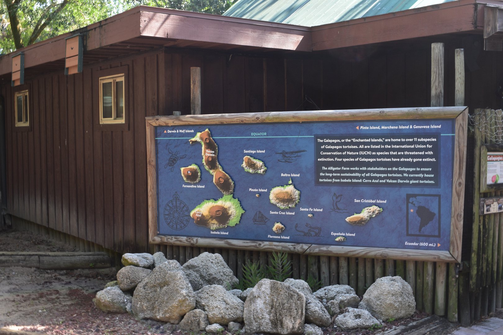 Jul. 2025 - Galapagos Tortoise Exhibit - Galapagos Islands Sign