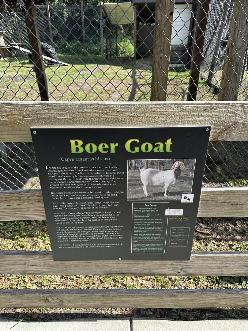 July 2025 - Typical Signage (Boer Goat)