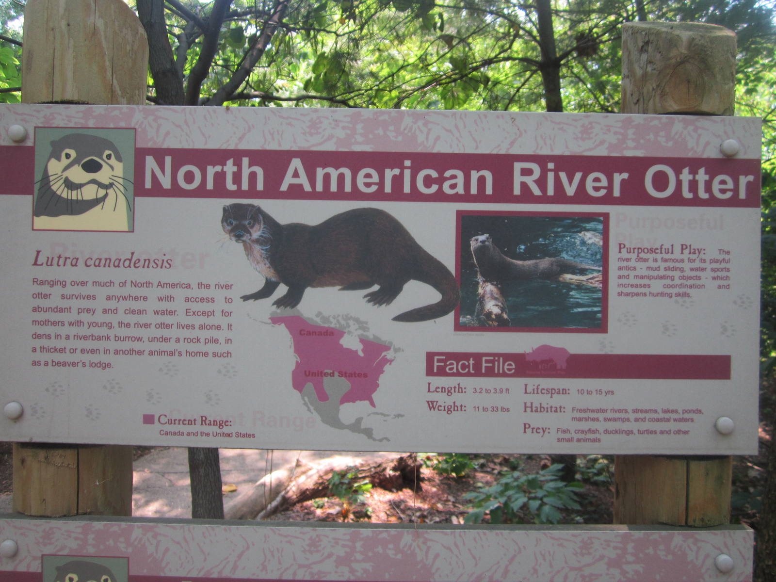 Jun. 2012-River Otter sign