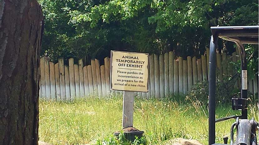 Jun. 2013 - Rhino Reserve - Black Rhinoceros Sign