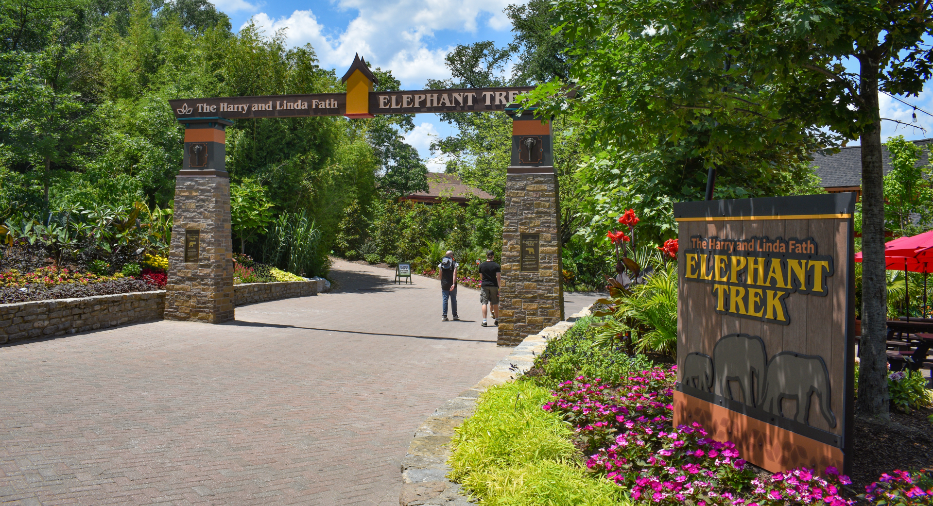 Jun. 2025 - Elephant Trek - Newly Completed Entrance Sign & Arch