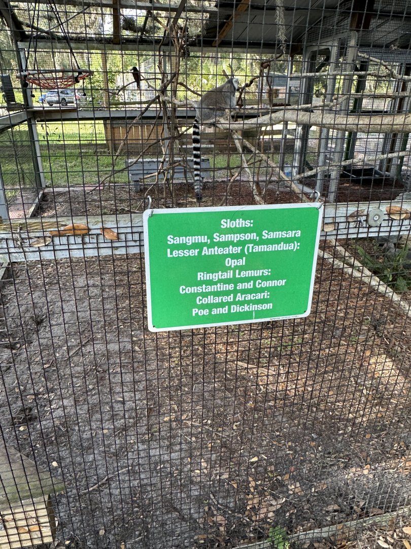June 2024 - Chase Sanctuary - Typical Mixed-Species Signage