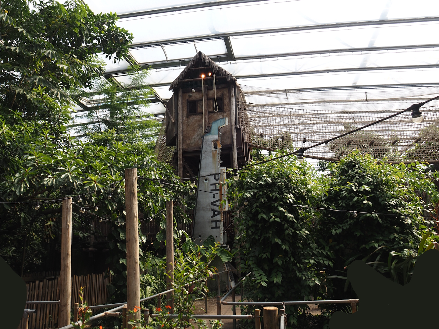 Jungola - Rimbula greenhouse - Rimbula River boat ride dock and Jungle Trail structures, 2024-06-23