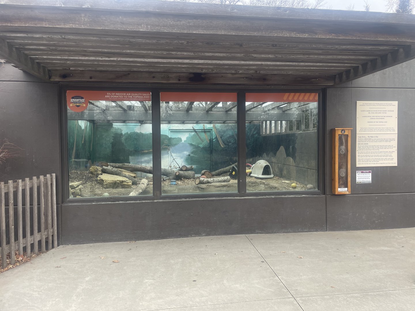 Kansas Carnivores - River Otter Exhibit