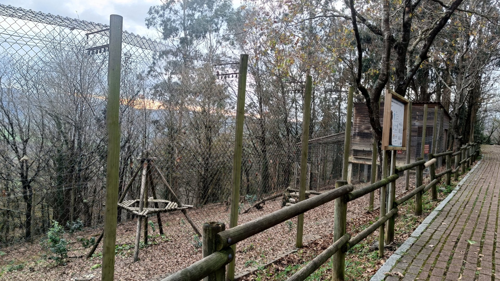 Karpín Fauna - Barbary macaque enclosure 1