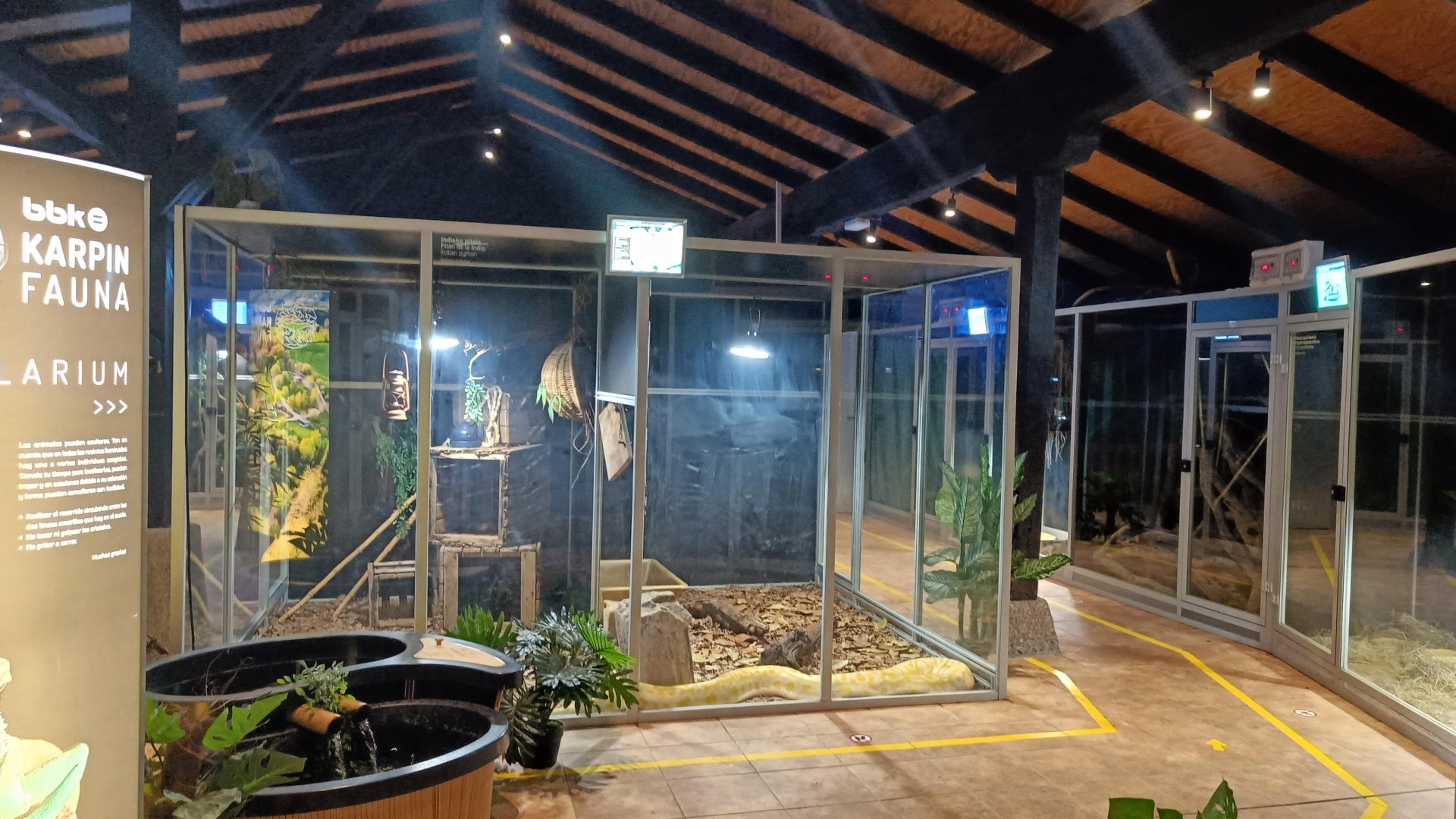 Karpín Fauna - Burmese python enclosure