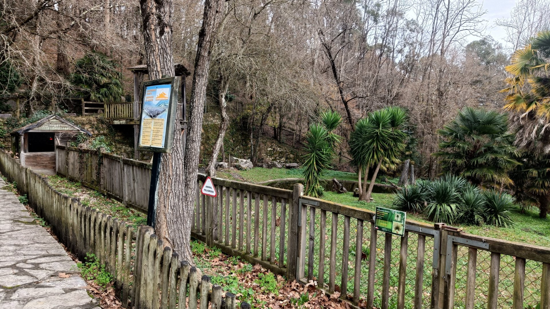 Karpín Fauna - Caiman enclosure