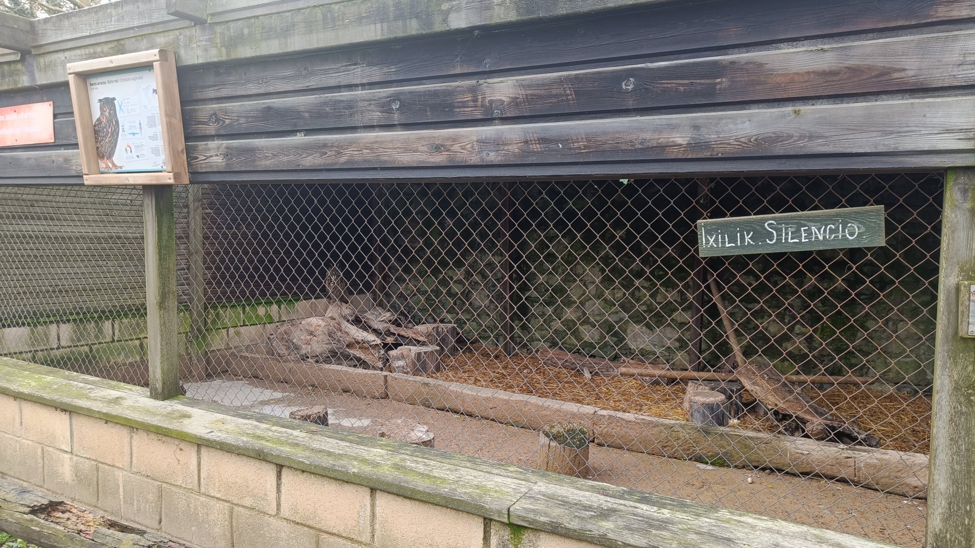 Karpín Fauna - Eurasian eagle-owl enclosure