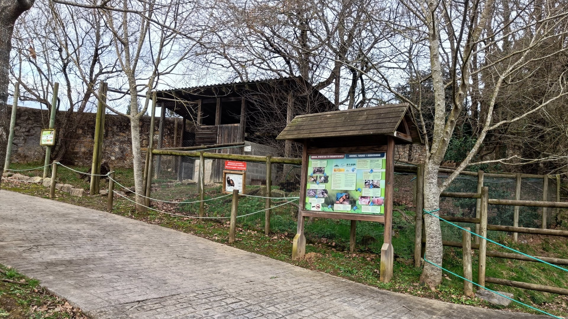 Karpín Fauna - Ferret enclosure