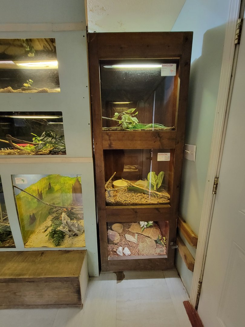 Kentucky Reptile Zoo - Tropics building, door to back area