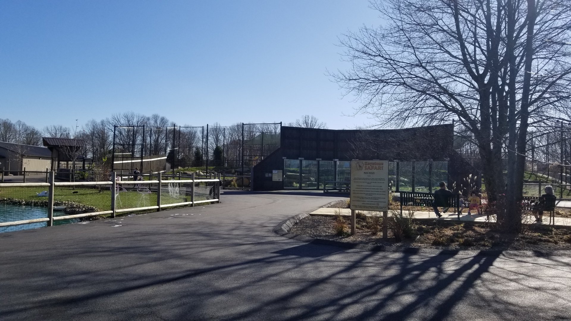 Keystone Safari - Inside entrance, lion exhibit