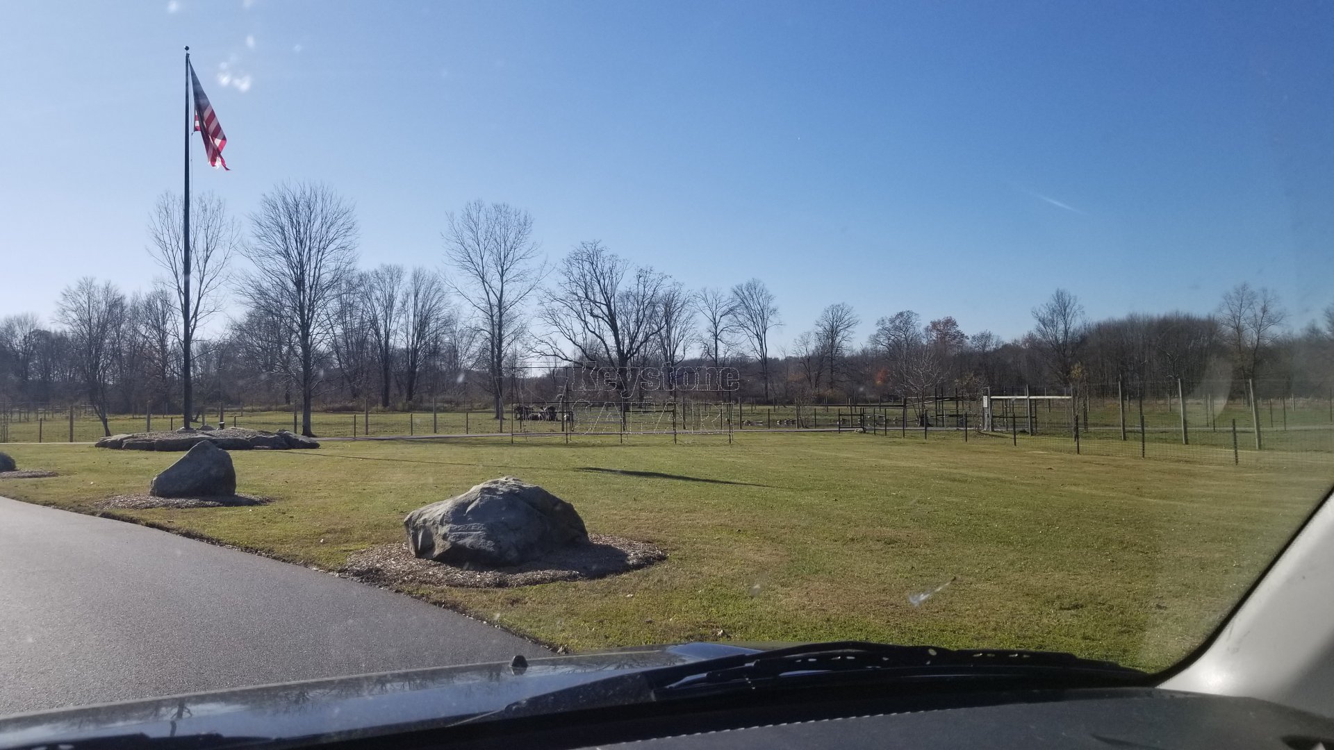 Keystone Safari - Lights inside gate