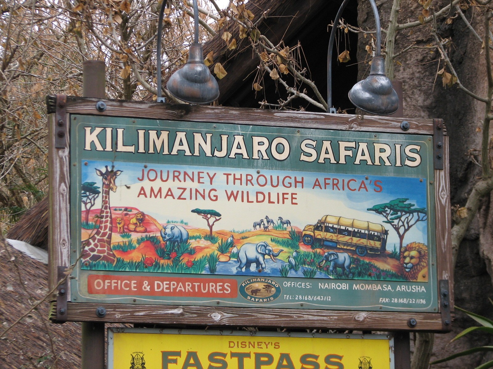 Kilimanjaro Safaris - Entry Sign