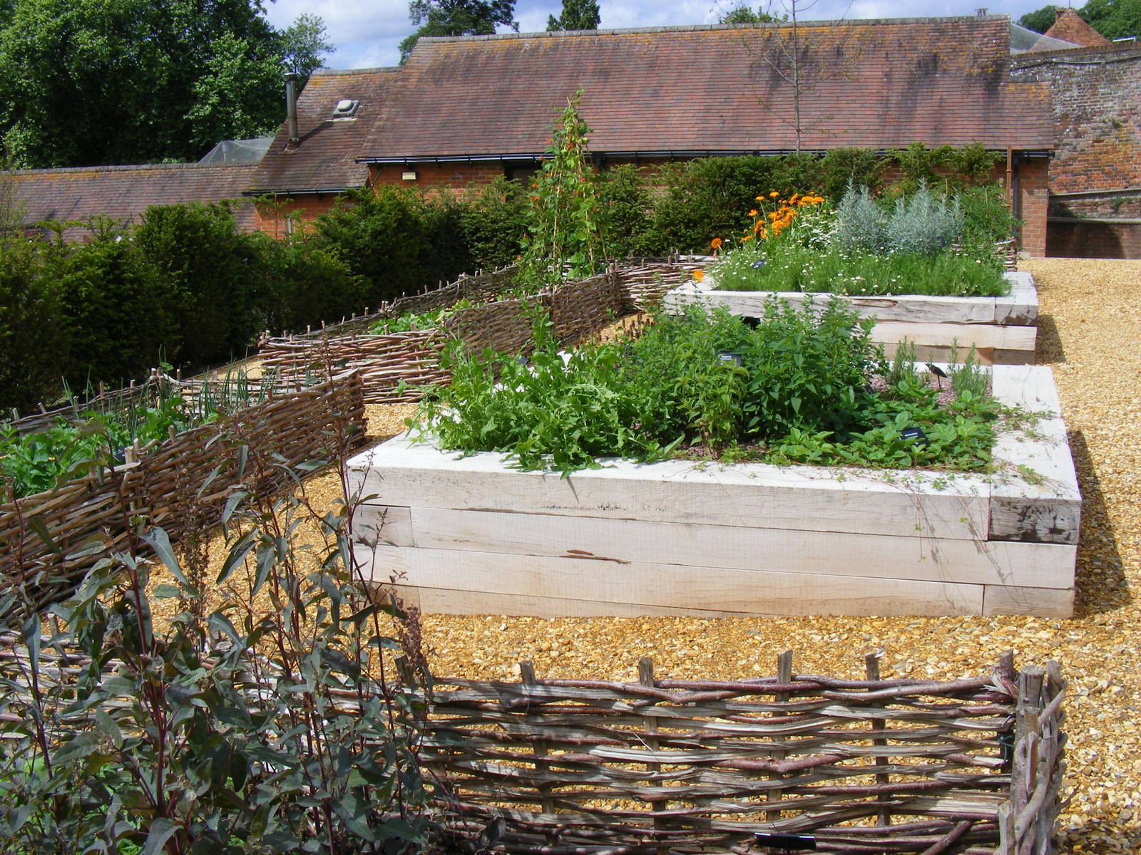 Kitchen garden at Marwell Wildlife, 11 July 2010