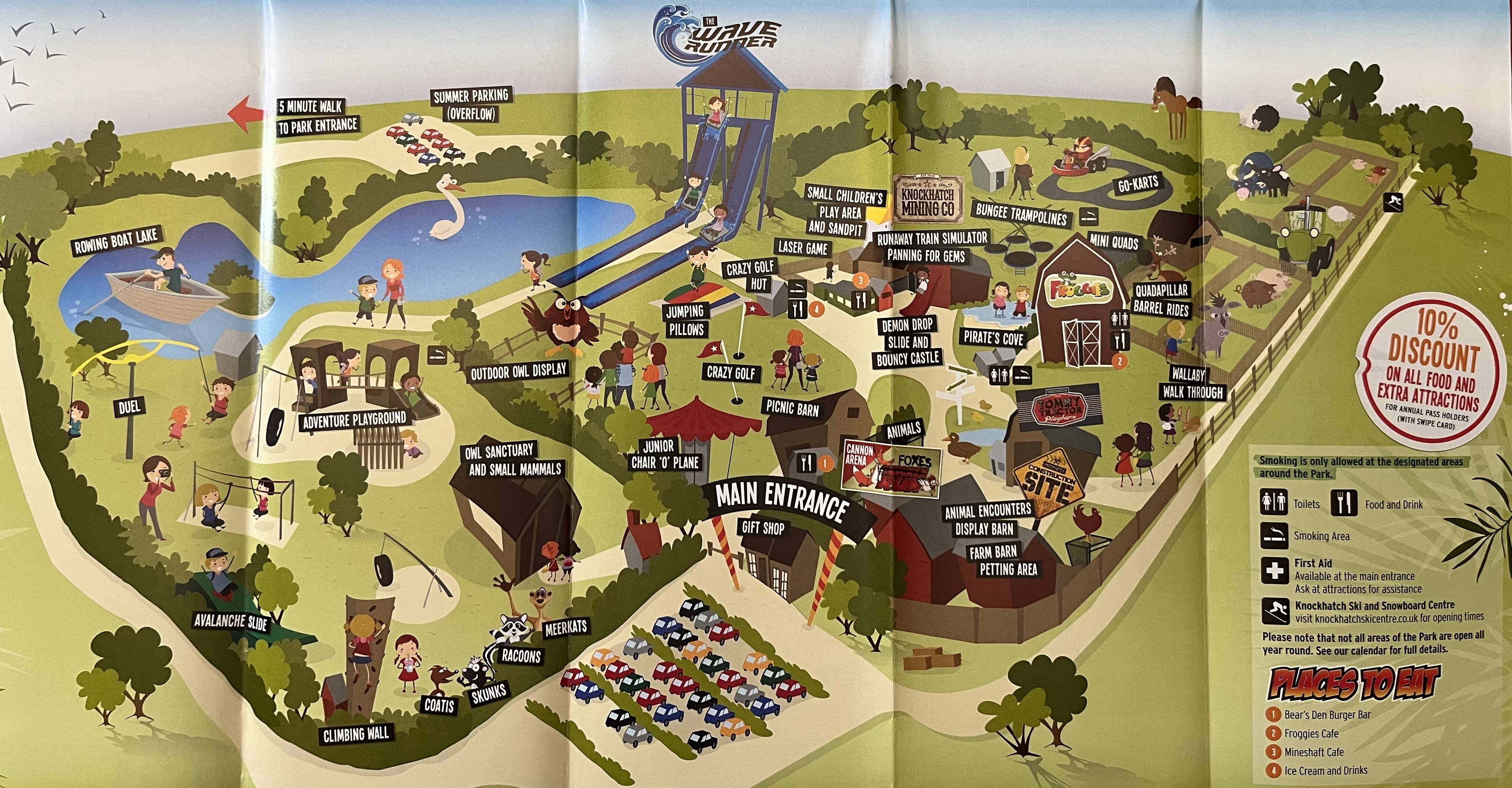 Knockhatch Adventure Park Map - 2016