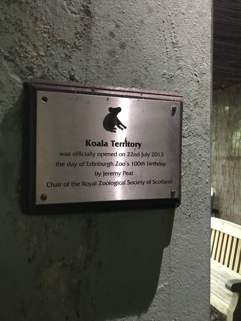 Koala territory plaque