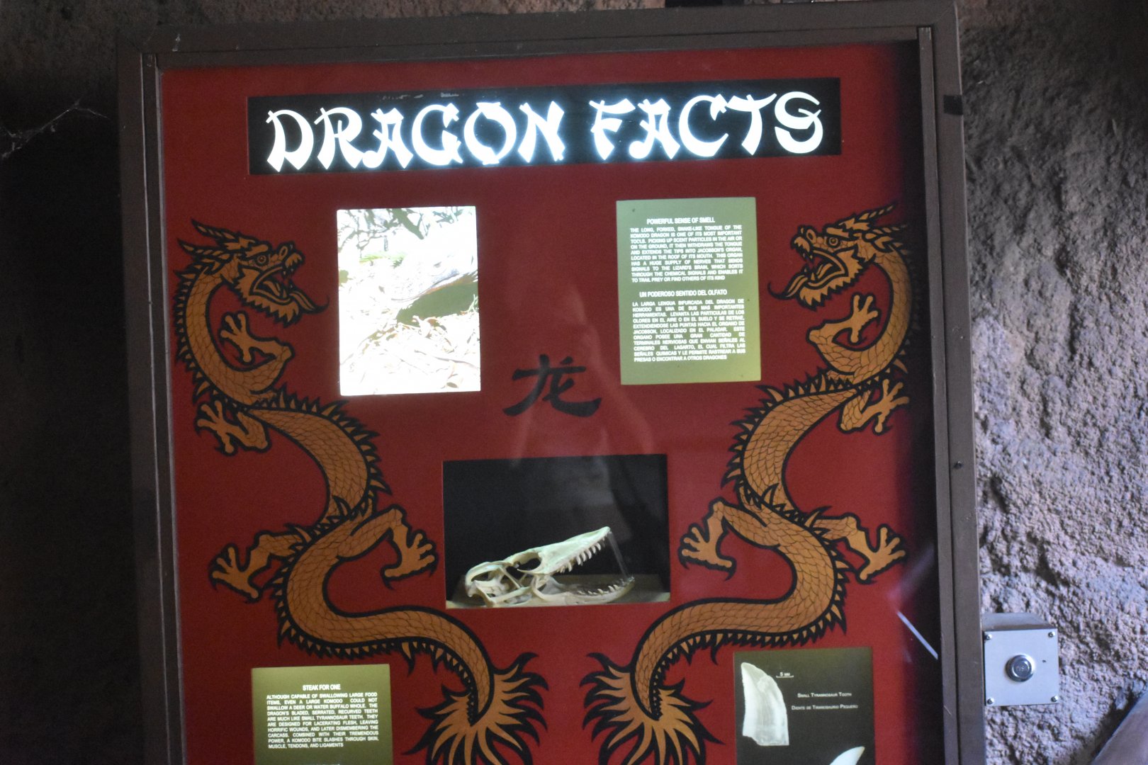 Komodo Dragon display sign