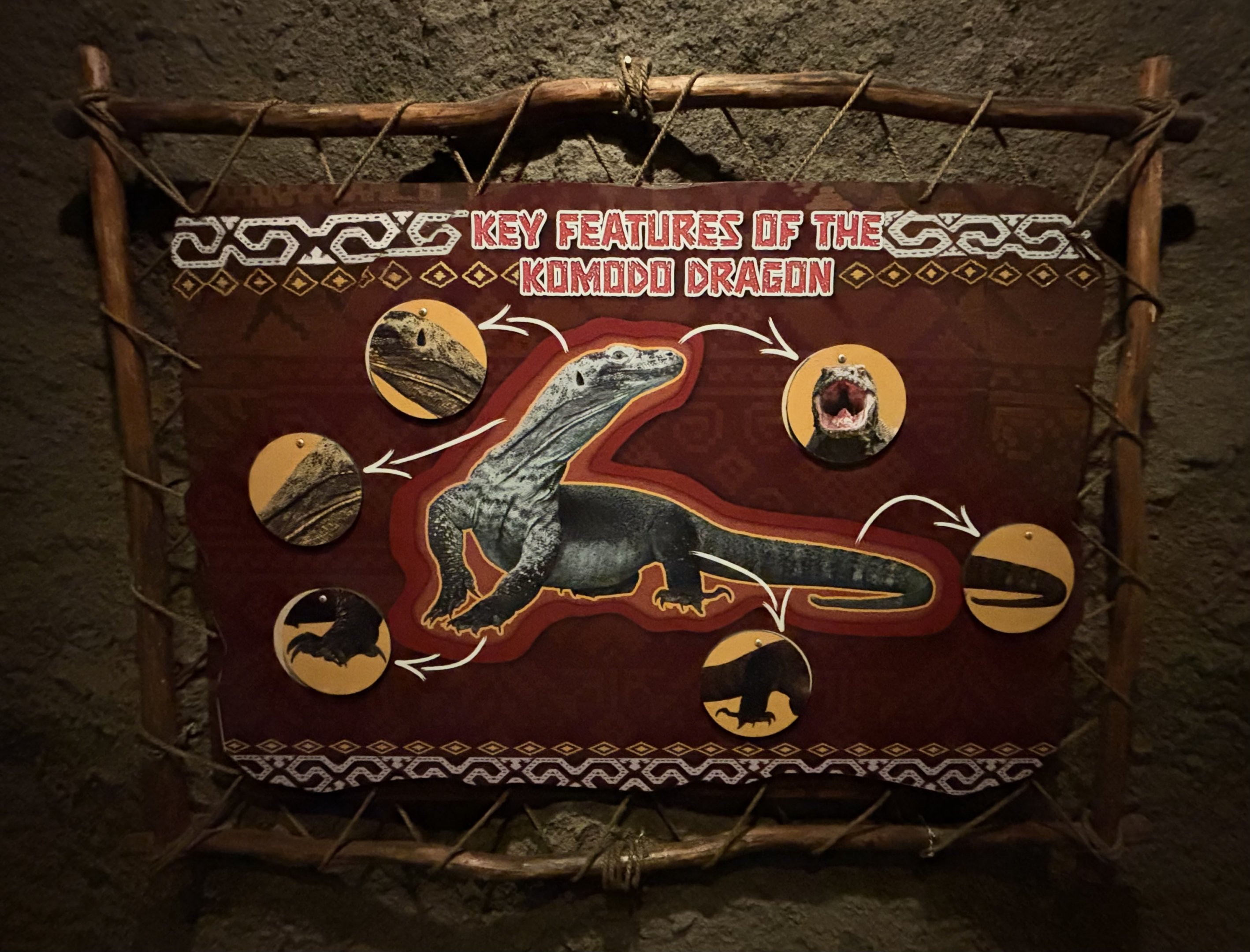 Komodo Dragon Exhibit Sign