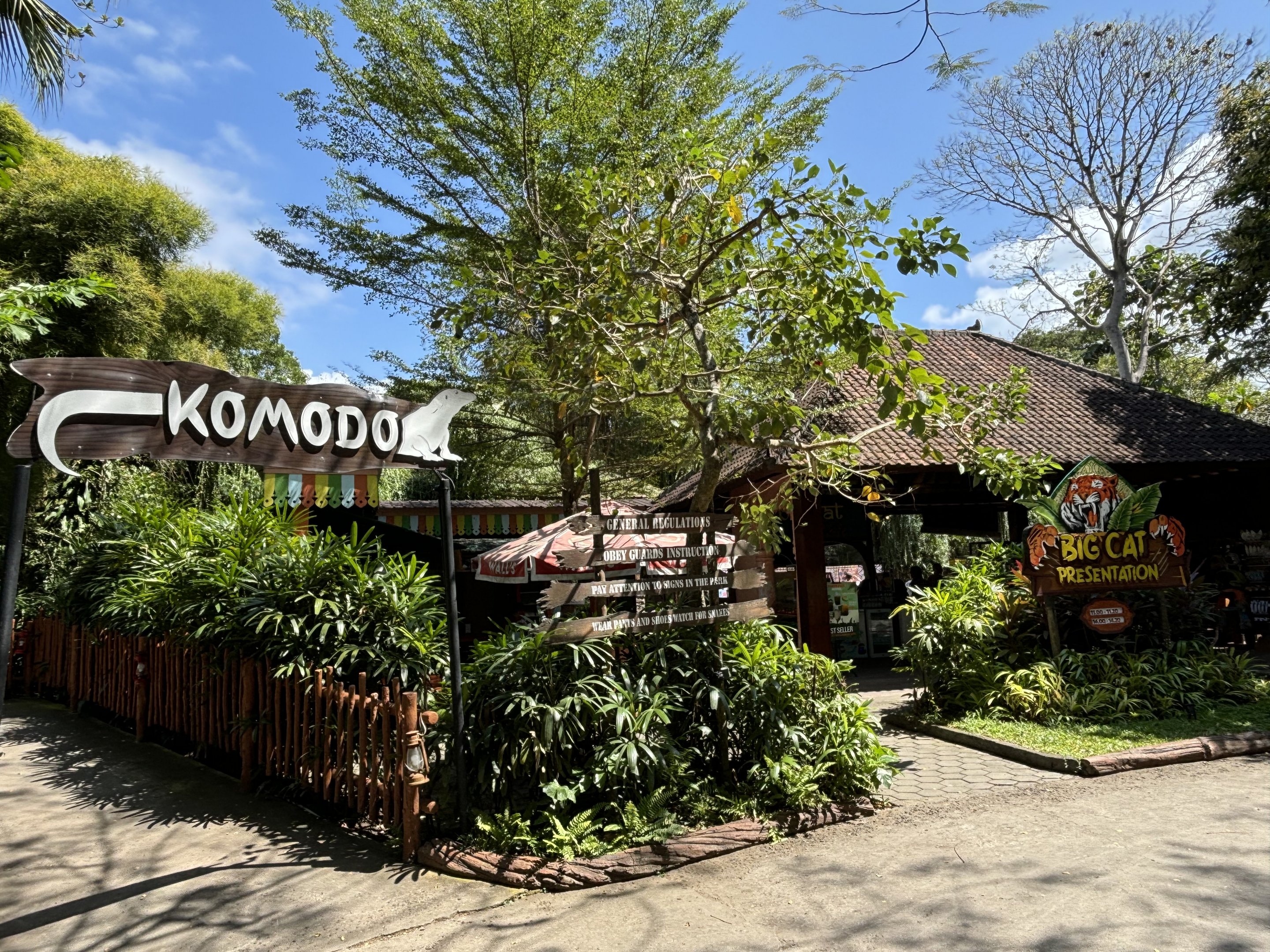Komodo Dragon + Tiger Stage Area