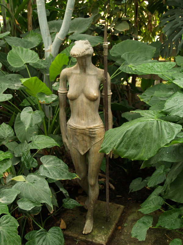 La ferme aux crocodiles - Crocodile statue