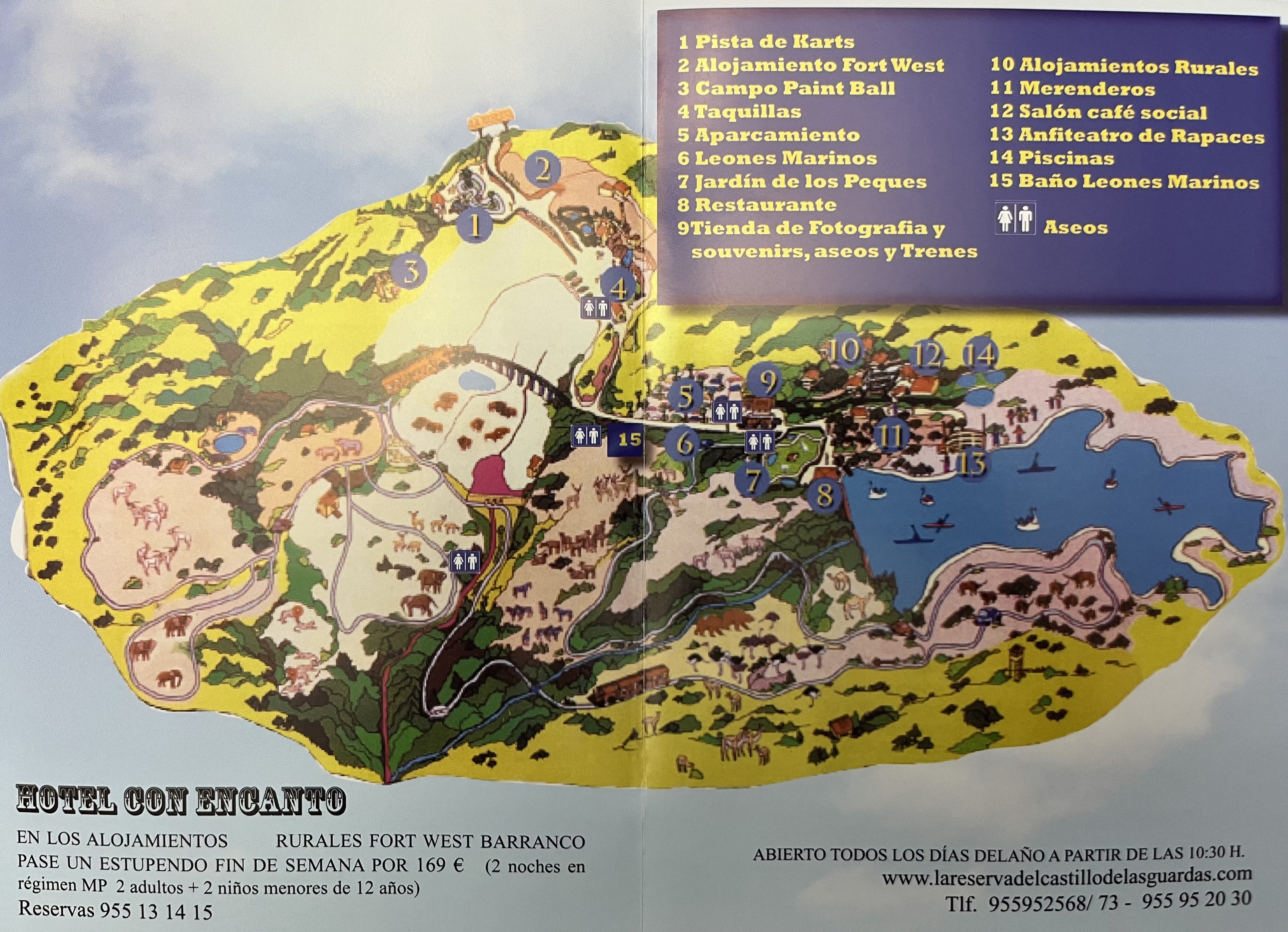 La Reserva Sevilla Zoo Map - 2013