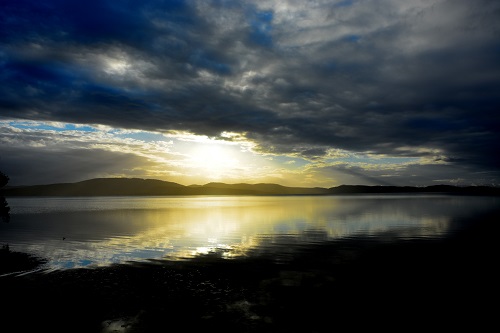 Lake sunset