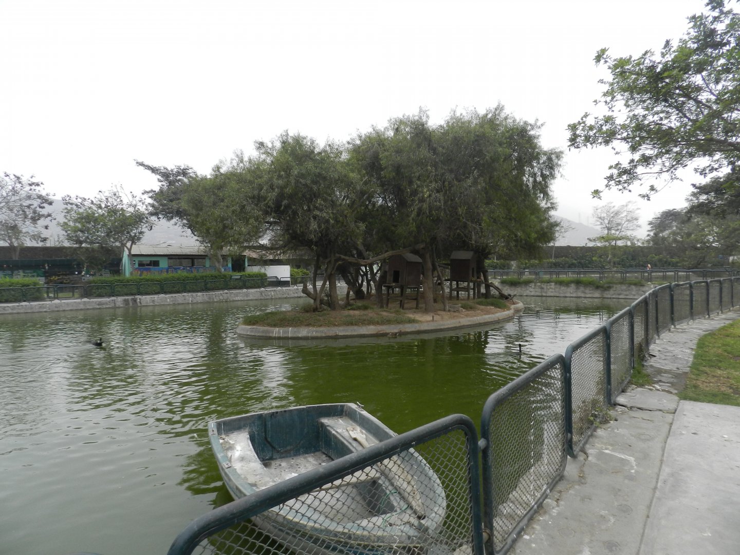 Lake with islands - Parque Zoológico Huachipa