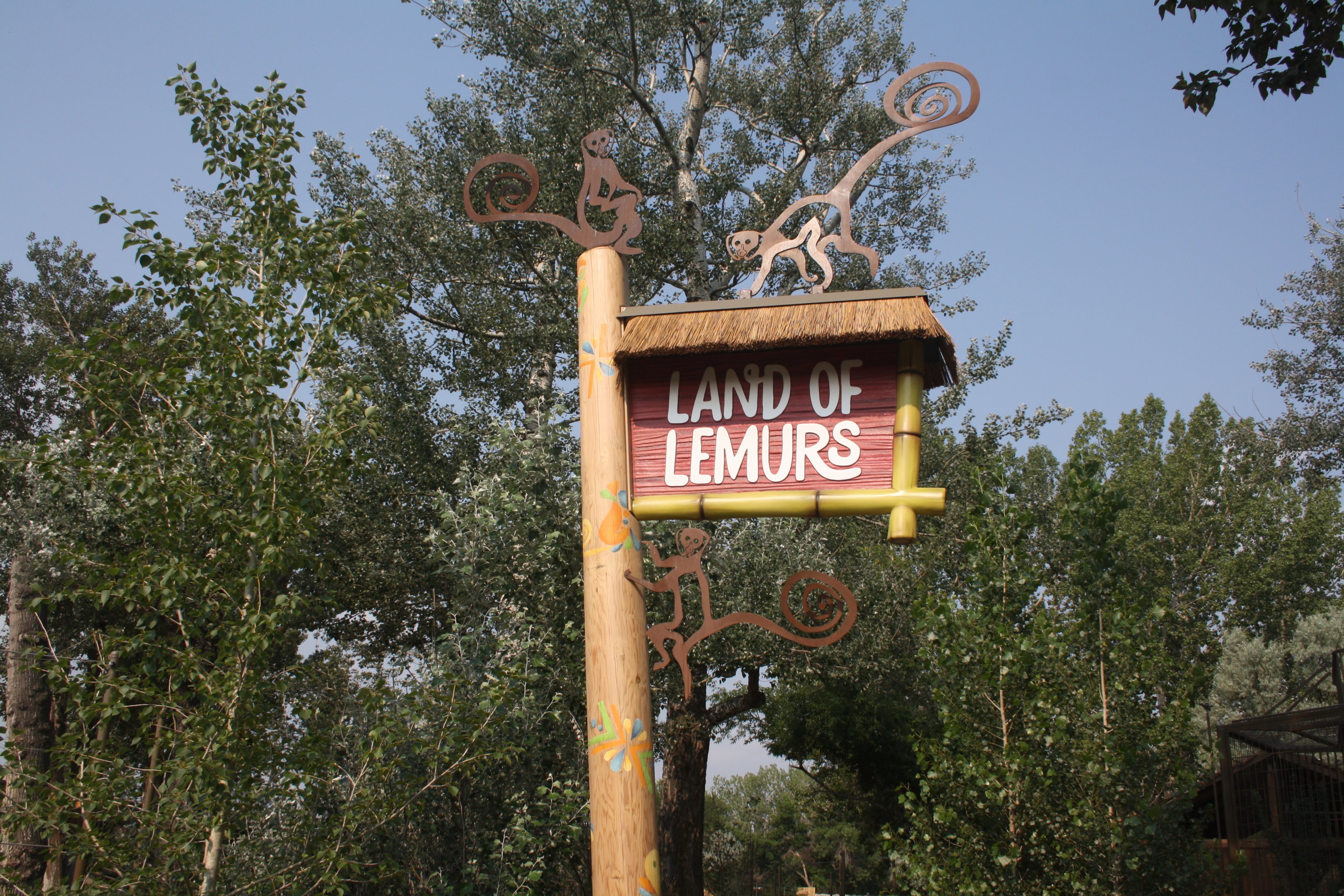 Land of Lemurs (New in 2017 and costing $8 million) - Entrance Sign
