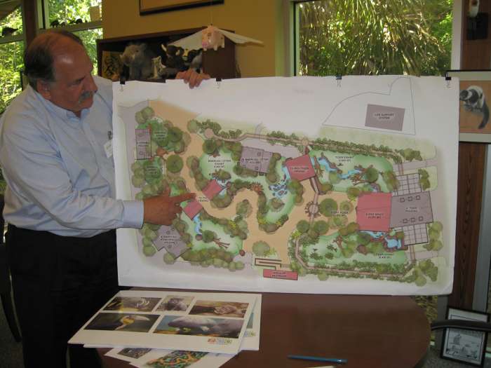 Land Of The Tiger exhibit lay out