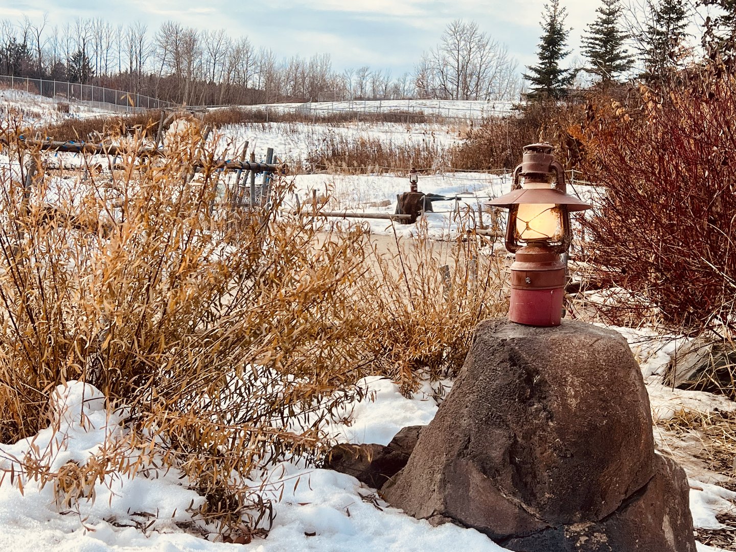 Lantern to light the way.  Right about here my phone died.