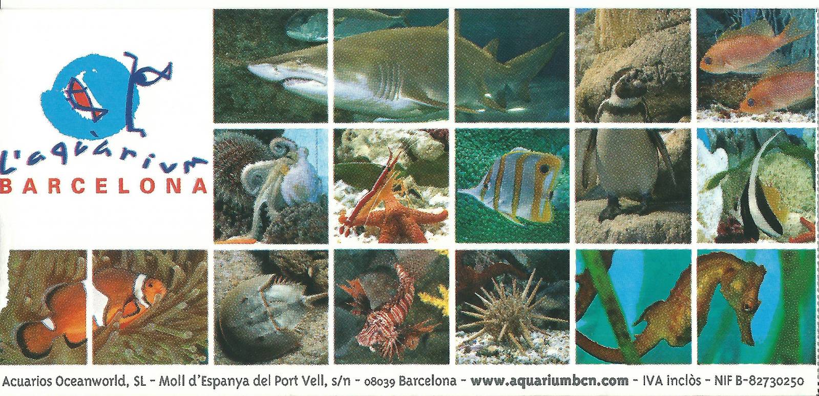 L'Aquàrium Barcelona Ticket 24.5.12