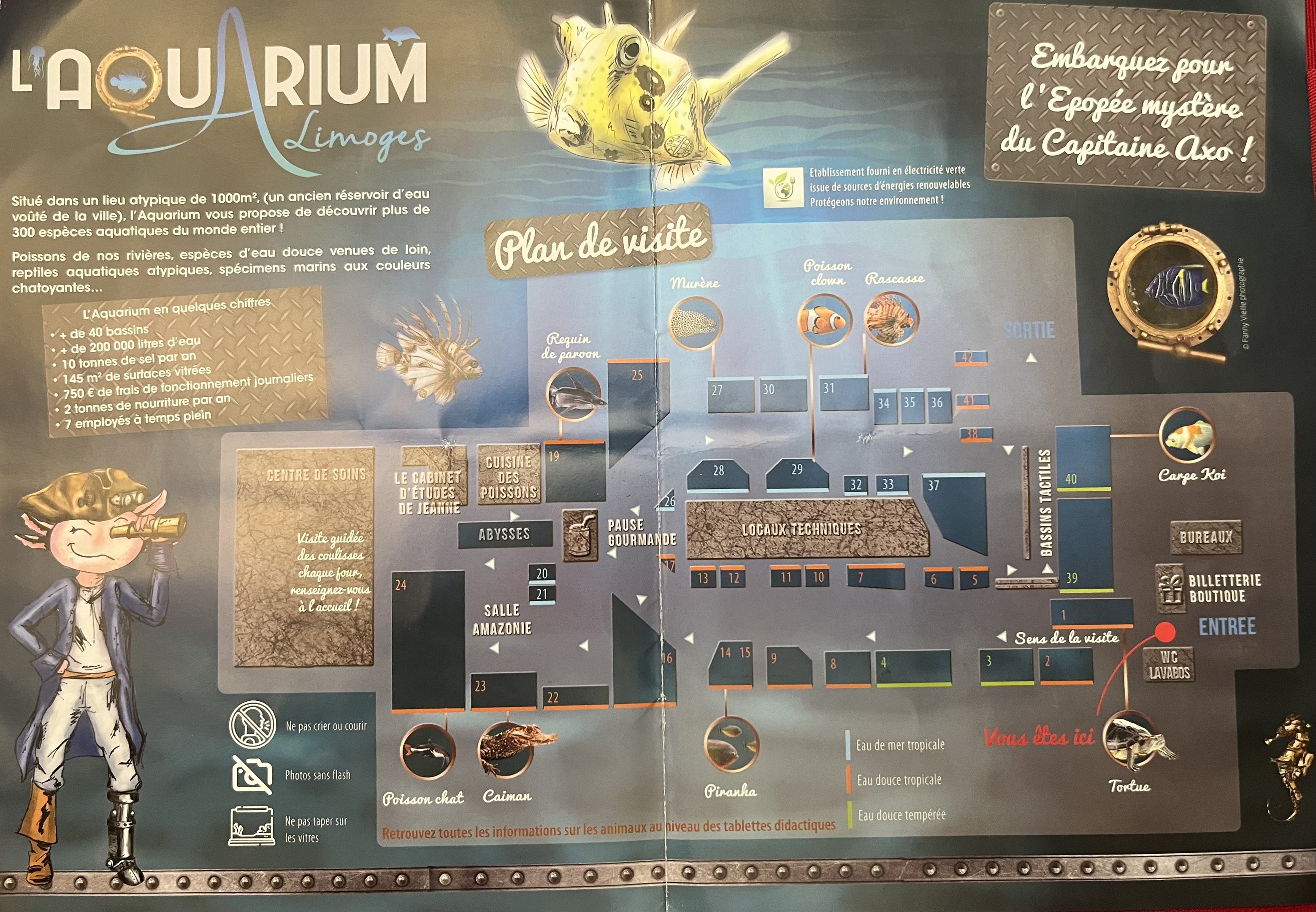 L’Aquarium Limoges Map - undated