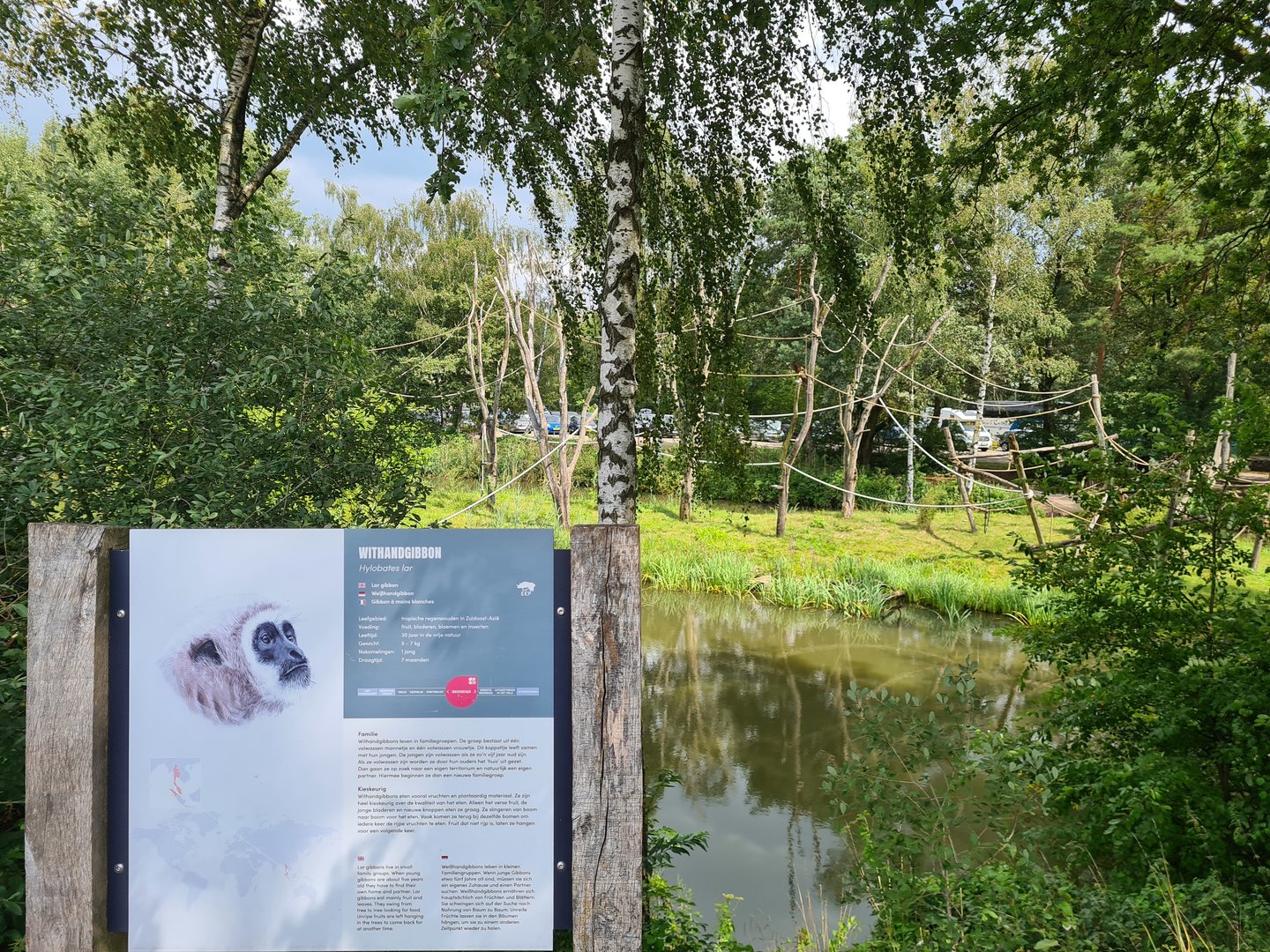 Lar Gibbon island and sign