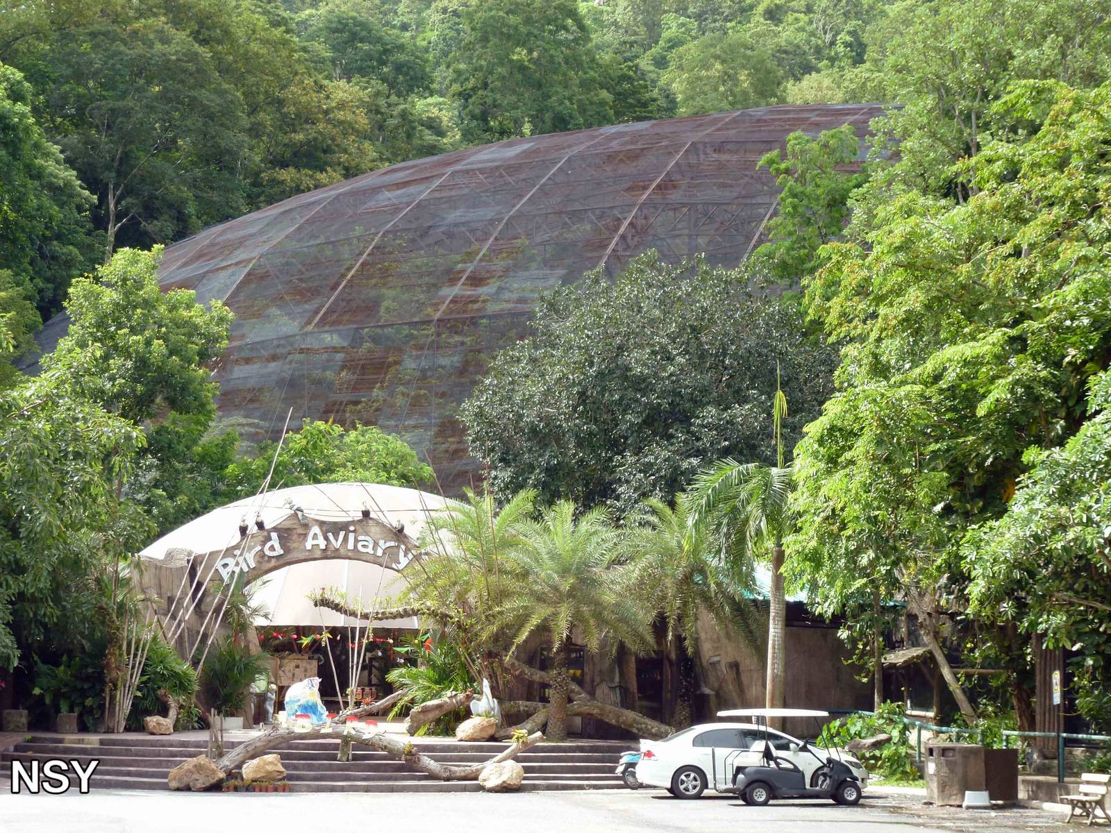 Large aviary, June 2013.