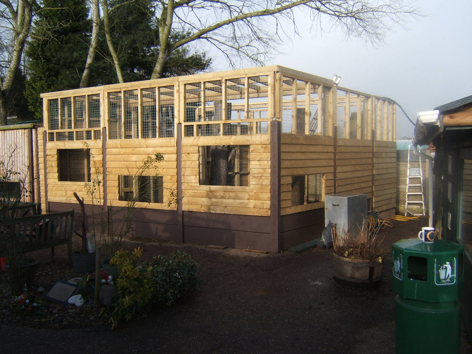 Latest view of the new Raccoon enclosure