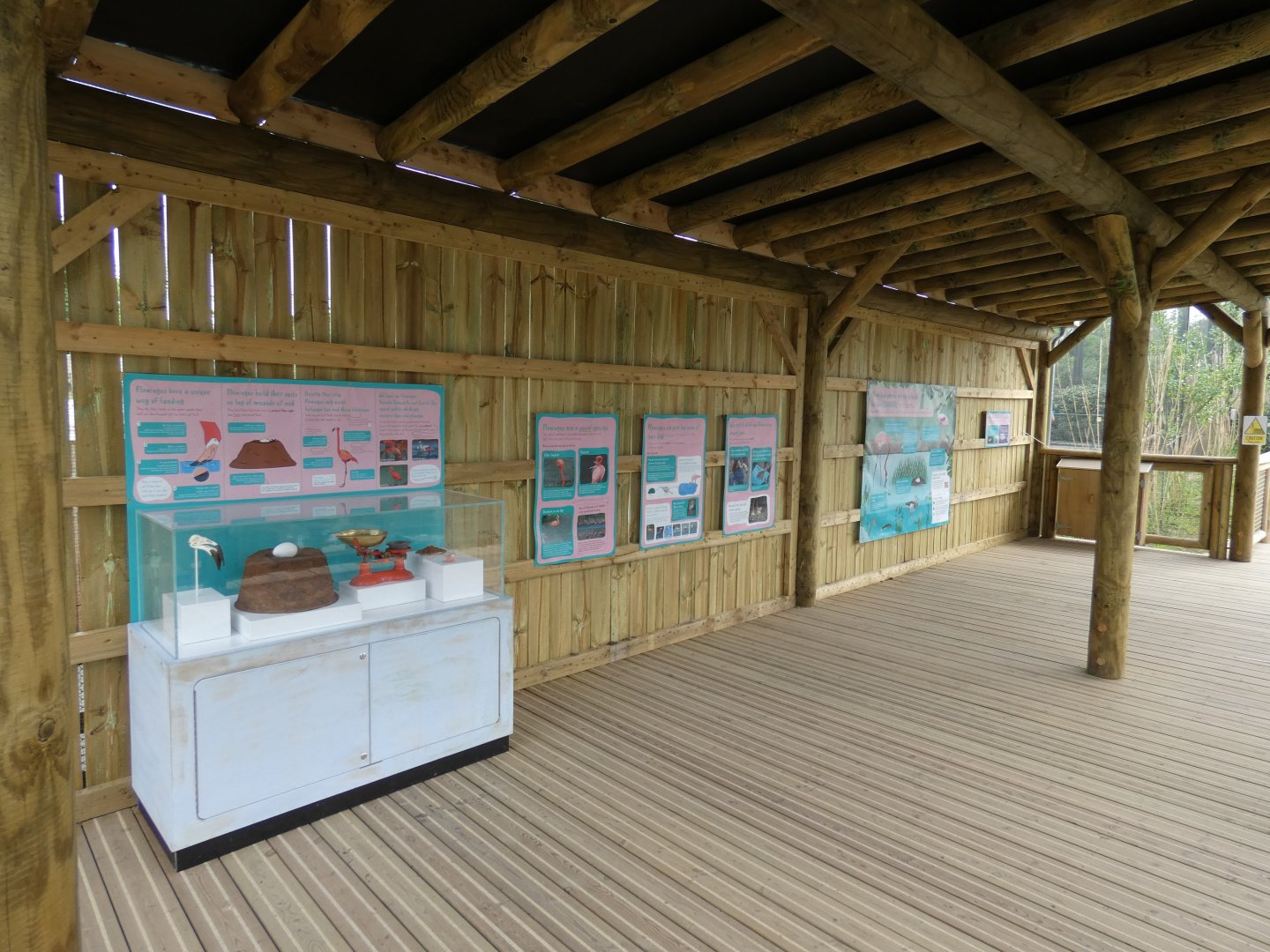 Latin American Wetlands aviary education area