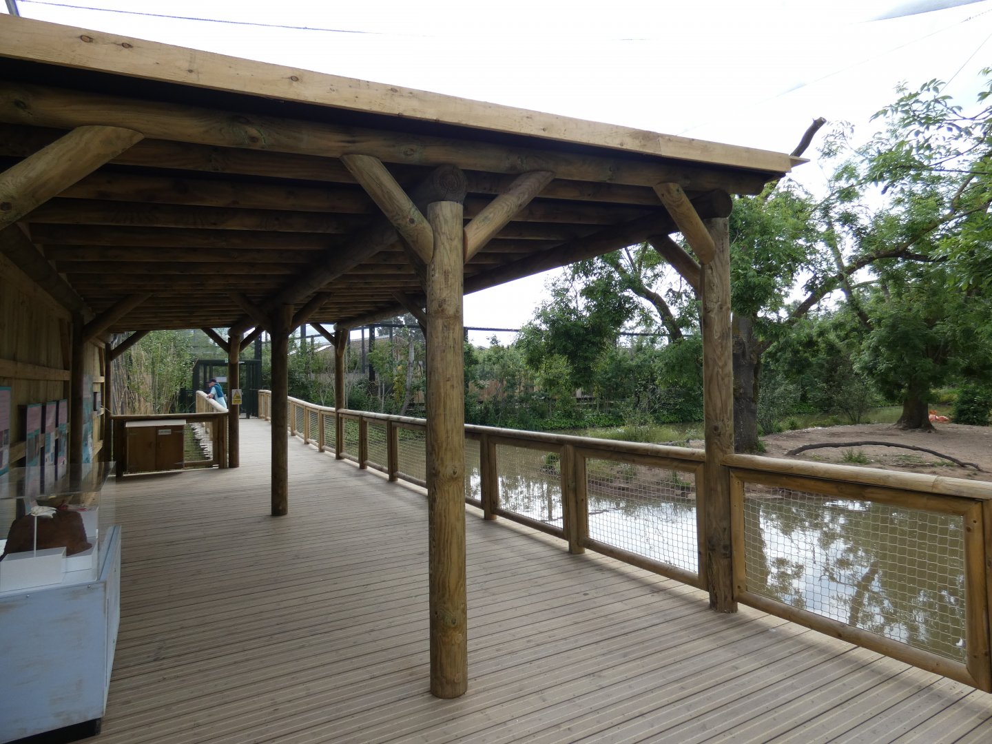 Latin American Wetlands aviary sheltered viewing area
