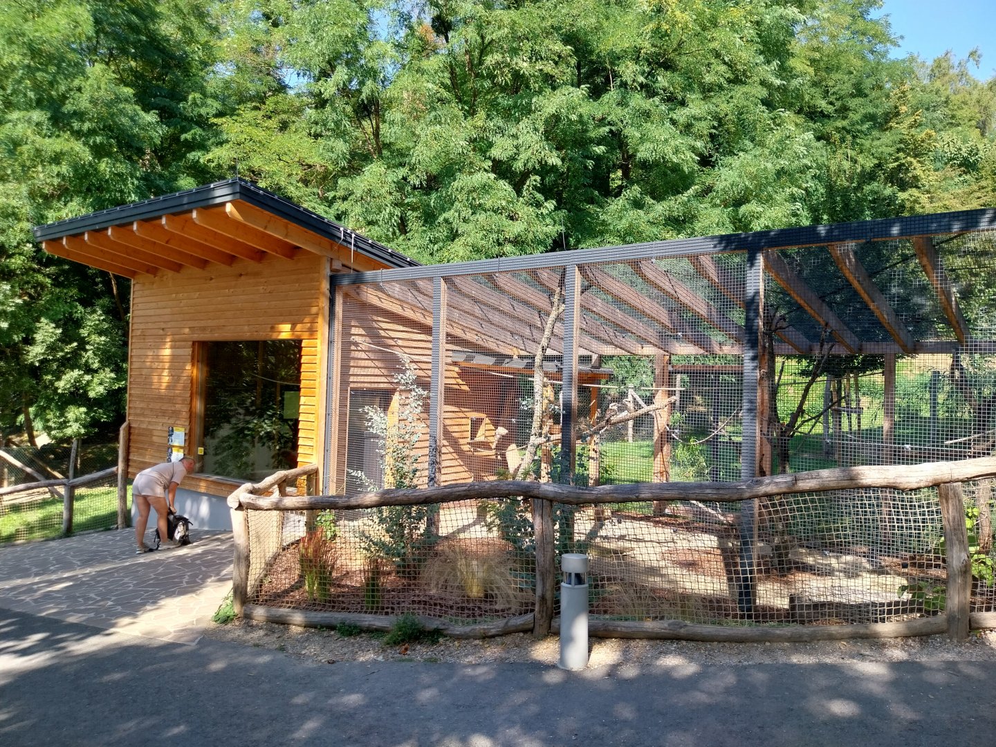 Laughing kookaburra & red-billed blue magpie aviary