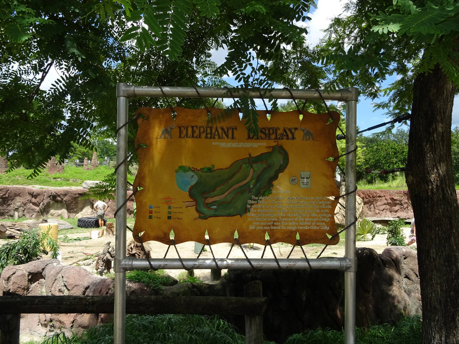 Layout of the Elephant Exhibit at Busch Gardens Tampa