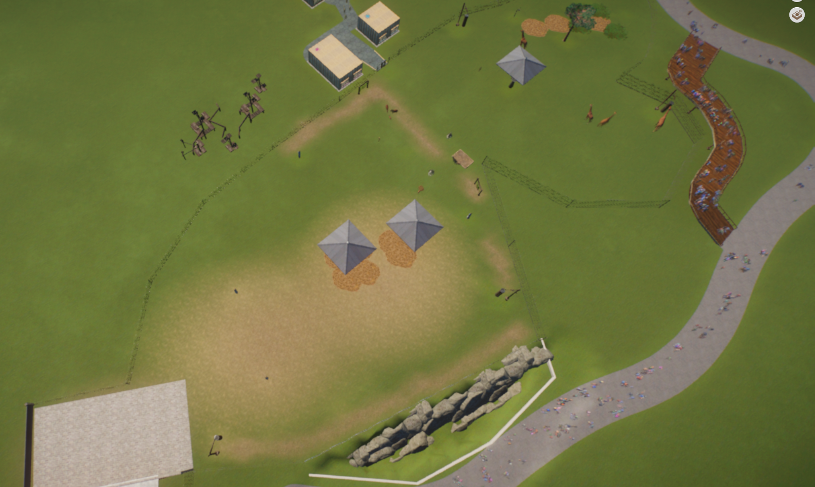 Layout of Toronto Zoo Mock giraffe exhibit