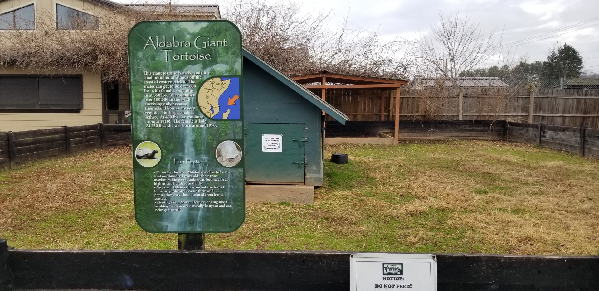 Leesburg Animal Park - aldabra outdoor space
