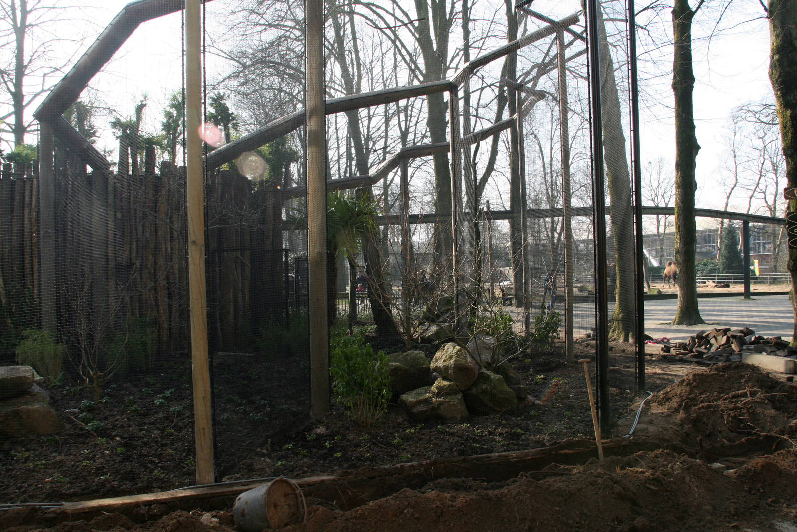 left side of the new Toucan aviary