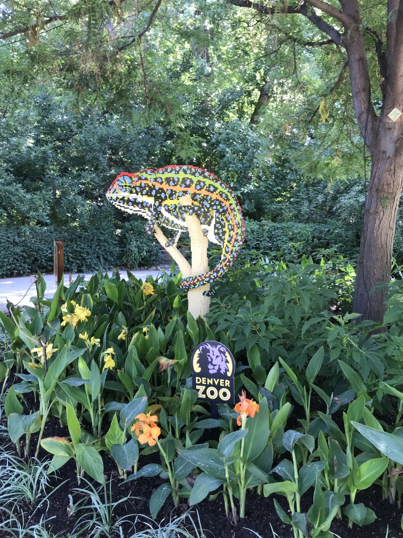 LEGO Chameleon at Denver Zoo