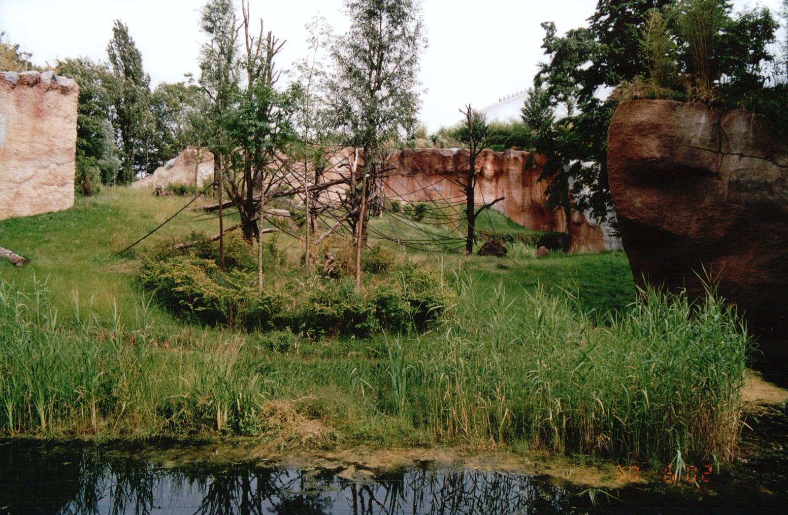 Leipzig Zoo 2002 - Outdoor exhibit in Pongoland