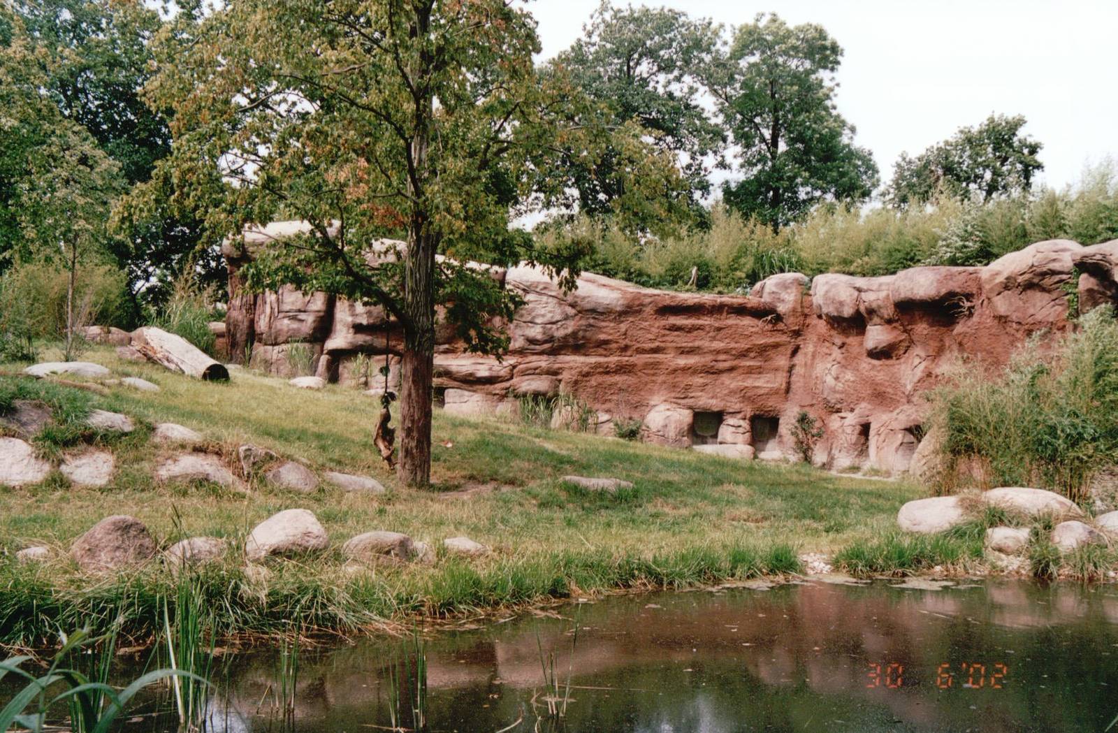 Leipzig Zoo 2002 - Part of the African Lion exhibit