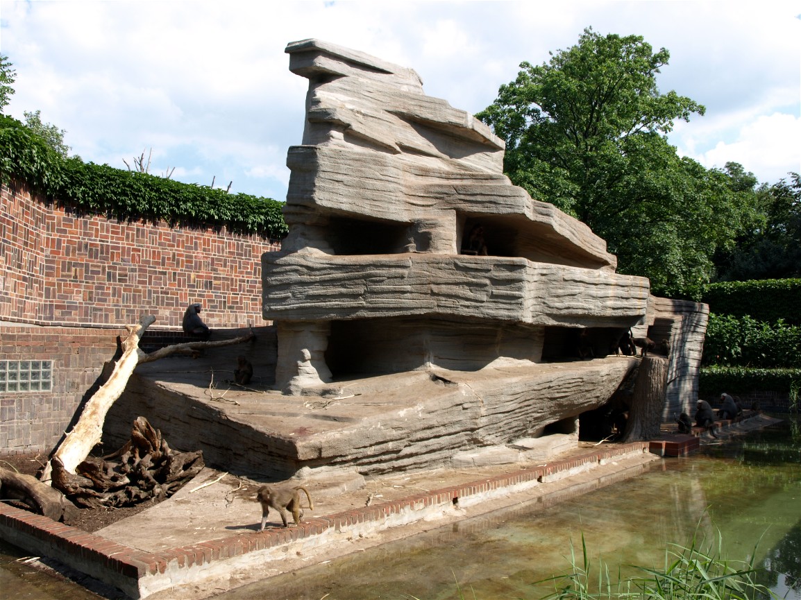Leipzig Zoo - Baboon exhibit