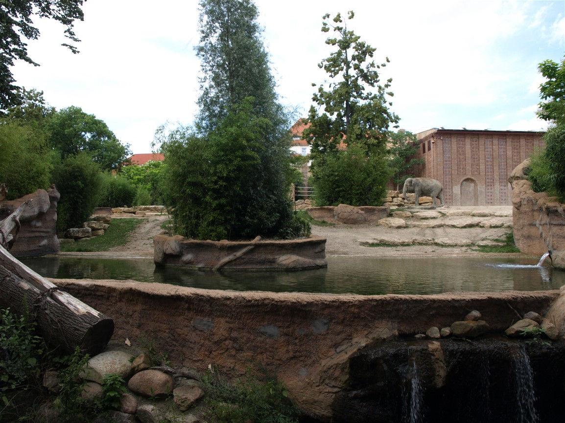 Leipzig Zoo - Elephant enclosure