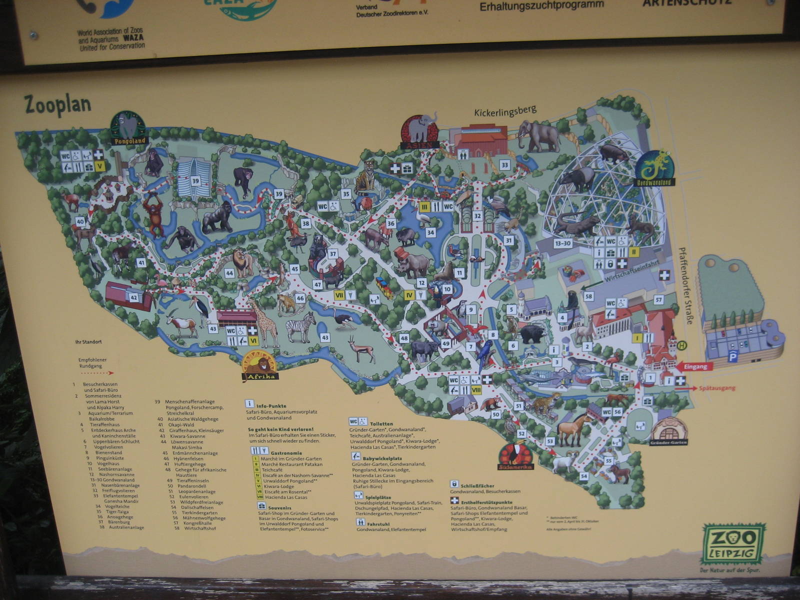 Leipzig Zoo - Map