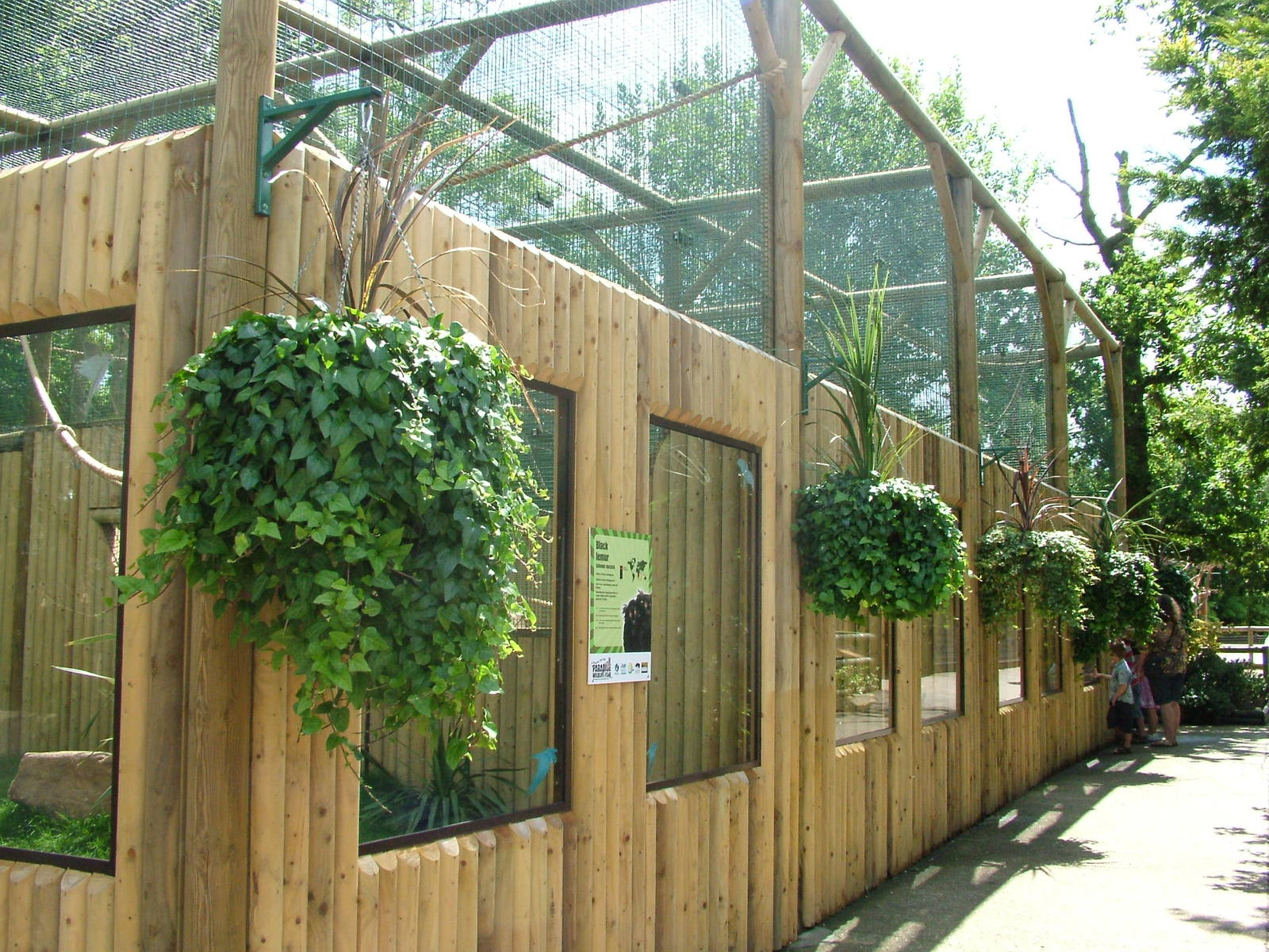 Lemur enclosures at Paradise WP, Broxbourne 25/07/09