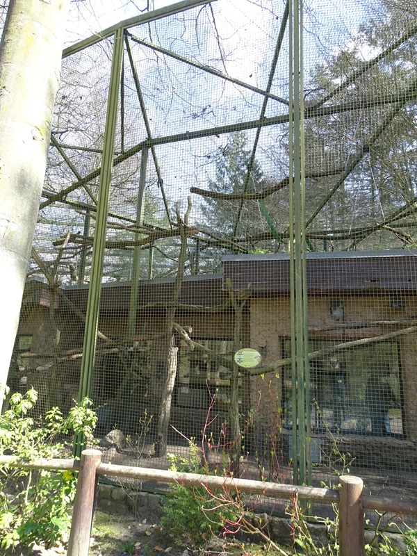 Lemur enclosures, front side